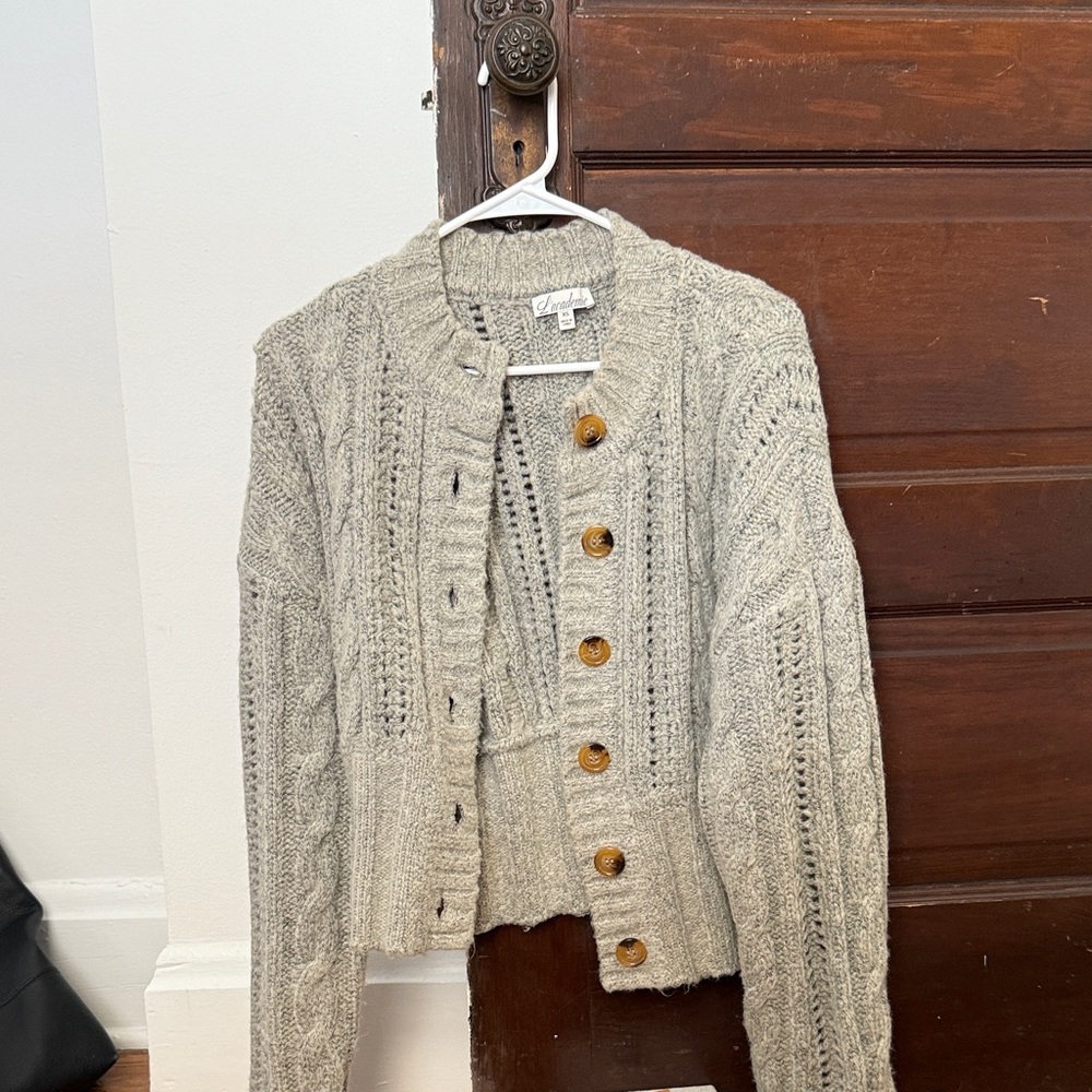 L’academie Eleni Knit Sweater in Gray
